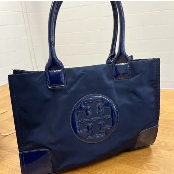 Tory Burch Dark Blue Tote Bag - Picture 1 of 12